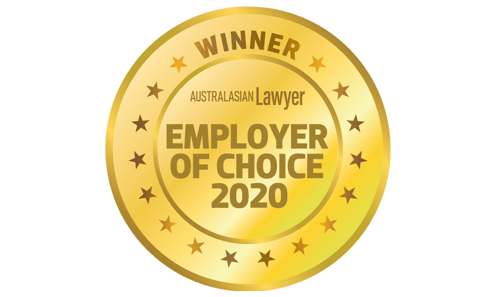 2020 Employer of Choice winner - Australasian Lawyer