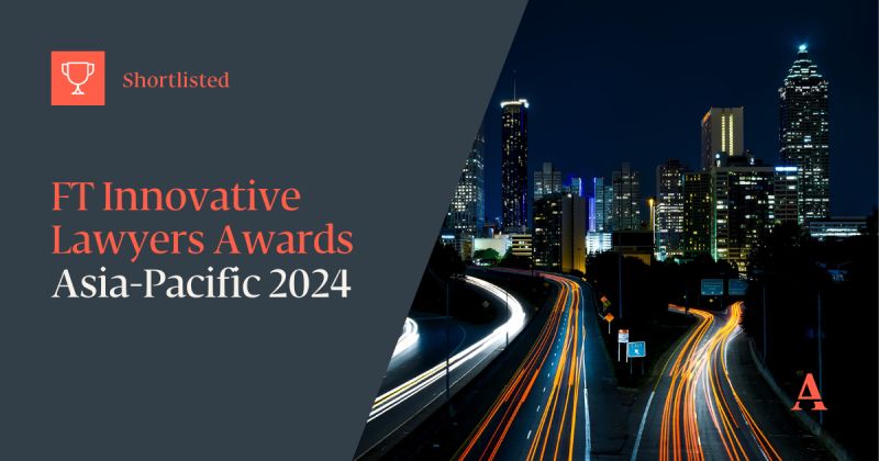 FT Innovative Lawyers Asia Pacific 2024 awards (Innovation in Knowledge and Data) (shortlisted)