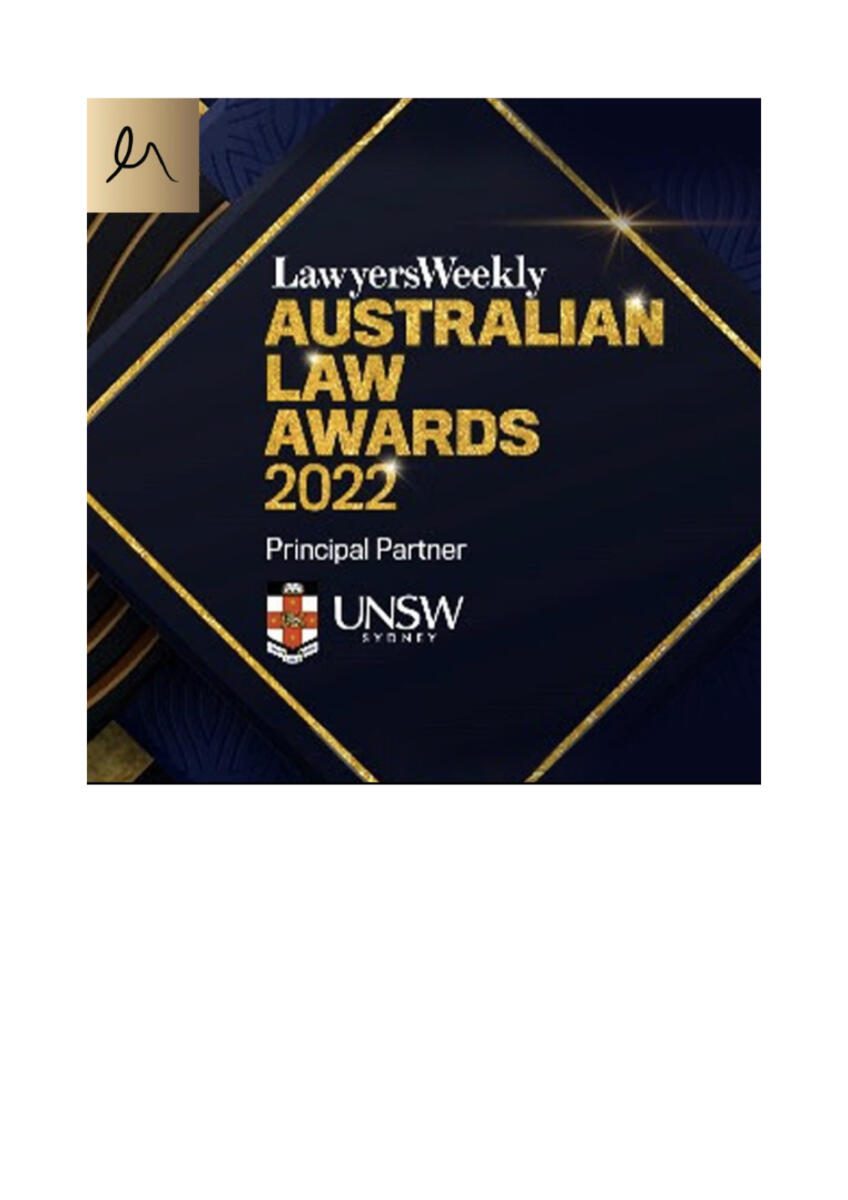 Lawyers Weekly Australian Law Awards 2022 - Finalist - Employer of Choice