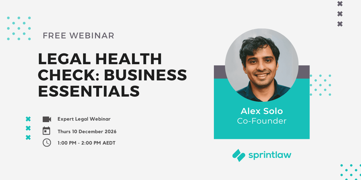 Webinar thumbnail for Legal Health Check: Business Essentials.